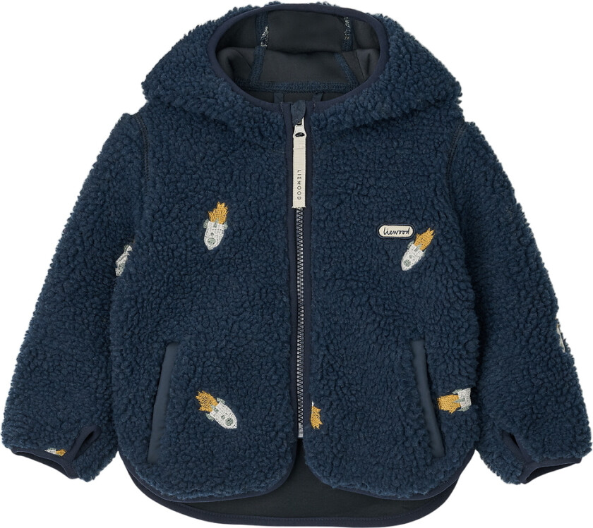 Fleecejakke - Mara - Rakett/Classic Navy/Broderi - - 3 år (98) - Fleecejakke
