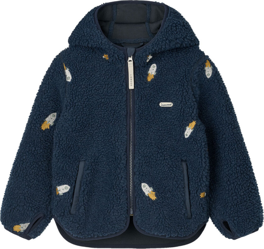 Fleecejakke - Mara - Rakett/Classic Navy/Broderi - - 6 år (116) - Fleecejakke