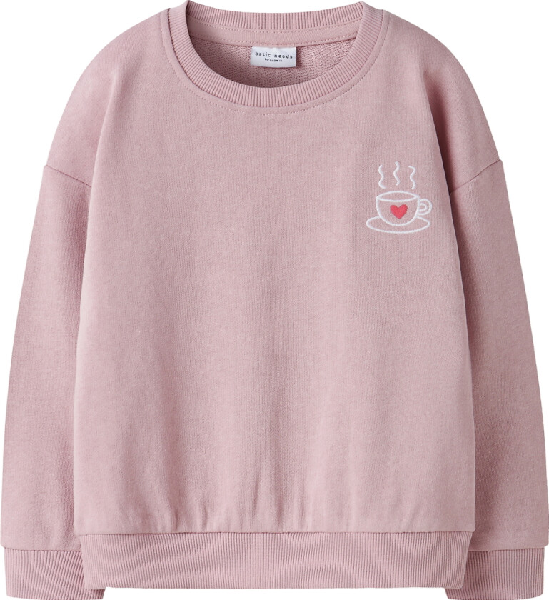 Collegegenser - NmfVallene - Polert Lilac/Te Cup - - 3 år (98) - Collegegenser