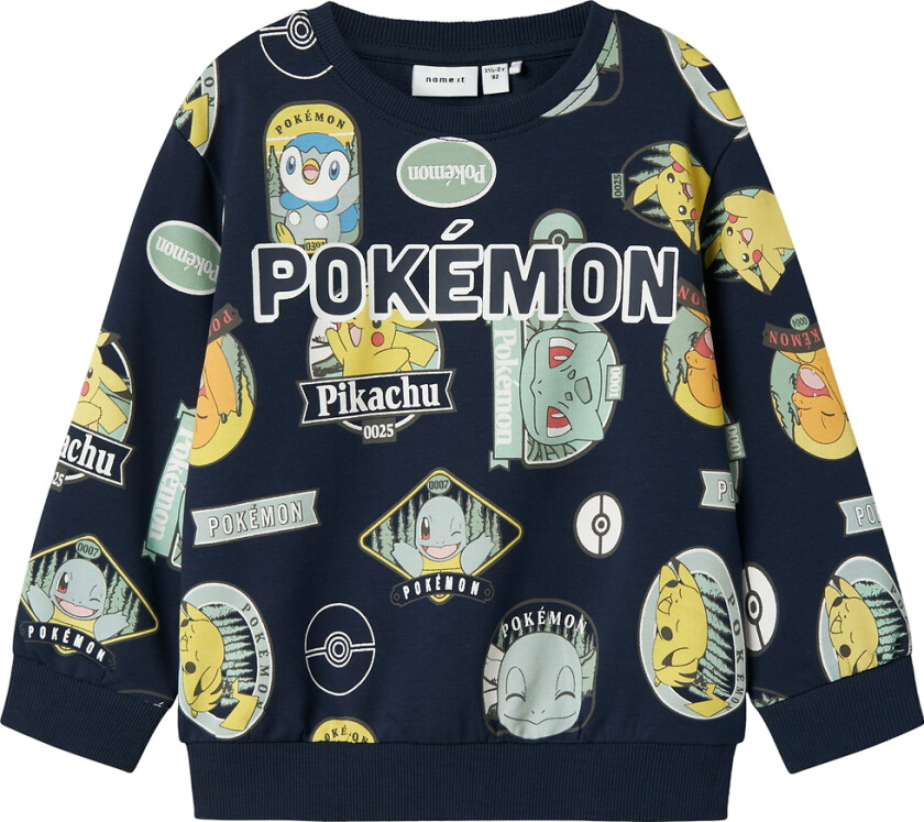 Collegegenser - NmmJazy - Pokémon - Navy Blazer - - 2 år (92) - Collegegenser