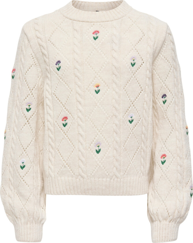 Genser - Strikk - KogFlower - Tofu/Blomster Emballasje - - 9-10 år (134-140) - Genser