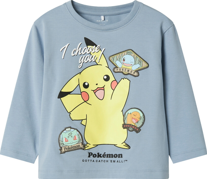 Genser - NmmJumbo - Pokémon - Dusty Blue - - 5 år (110) - Genser