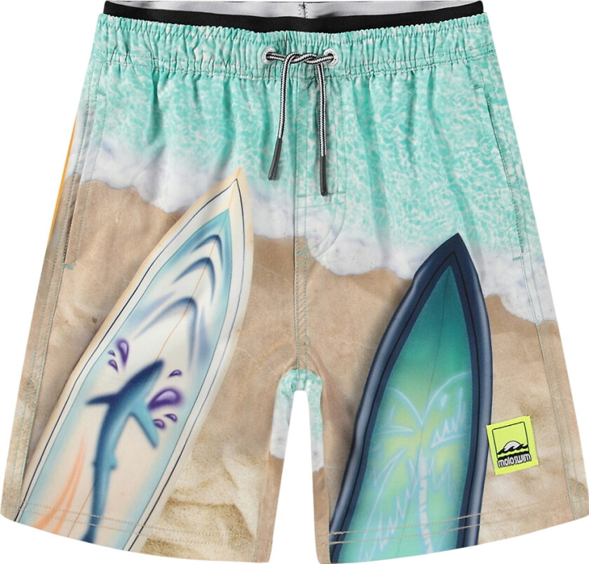 Badeshorts - UV50+ - Neal - Surf Art - - 7-8 år (122-128) - Badetøy