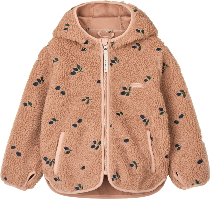 Fleecejakke - Mara - Berry/Pale Toscana/Broderi - - 5 år (110) - Fleecejakke