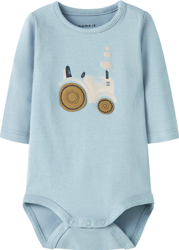 Body I/e - NbmLife - Dusty Blue m. Traktor - - 56 - Langermet Body