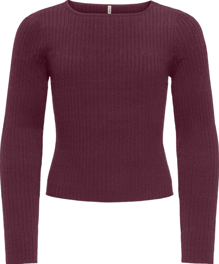 Genser - Strikk - Rib - KogIbi - Mauve Wine/Solid - - 9-10 år (134-140) - Genser