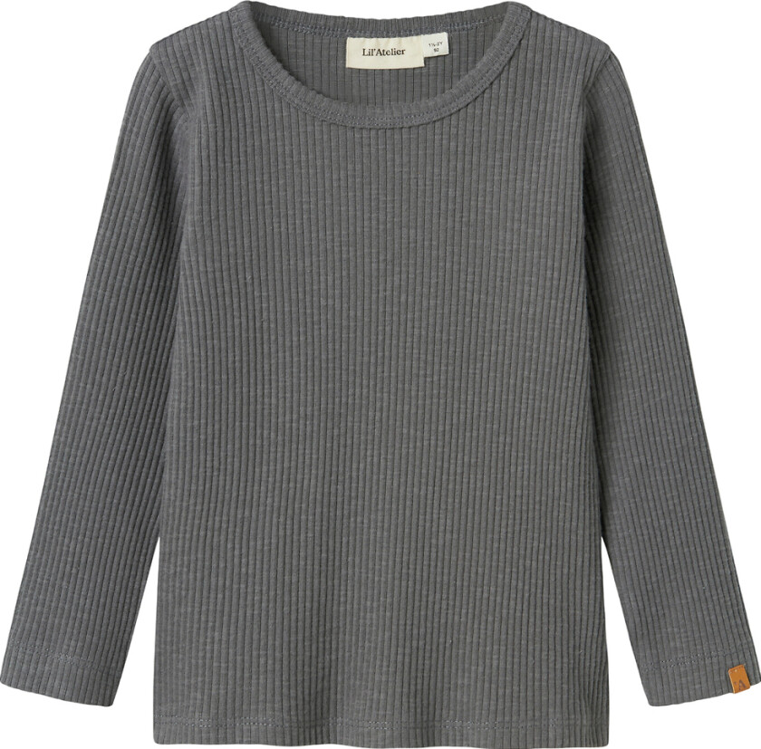 Lil' Atelier Genser - Rib - NmmRajo - Slim - Poppy Frø - Lil Atelier - 7-8 år (122-128) - Genser
