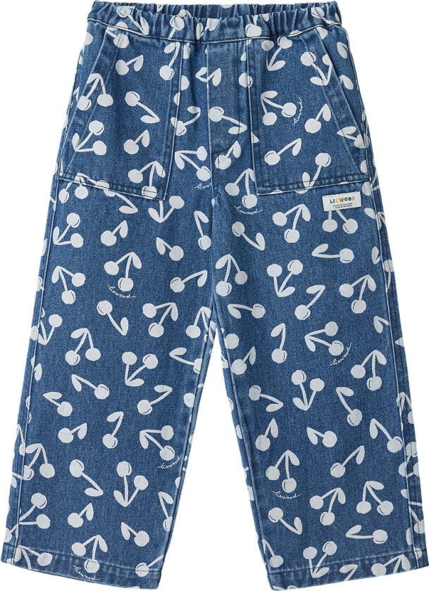 Jeans - Cesar - Cherry Blossom/Medium+ Blue - - 4 år (104) - Jeans