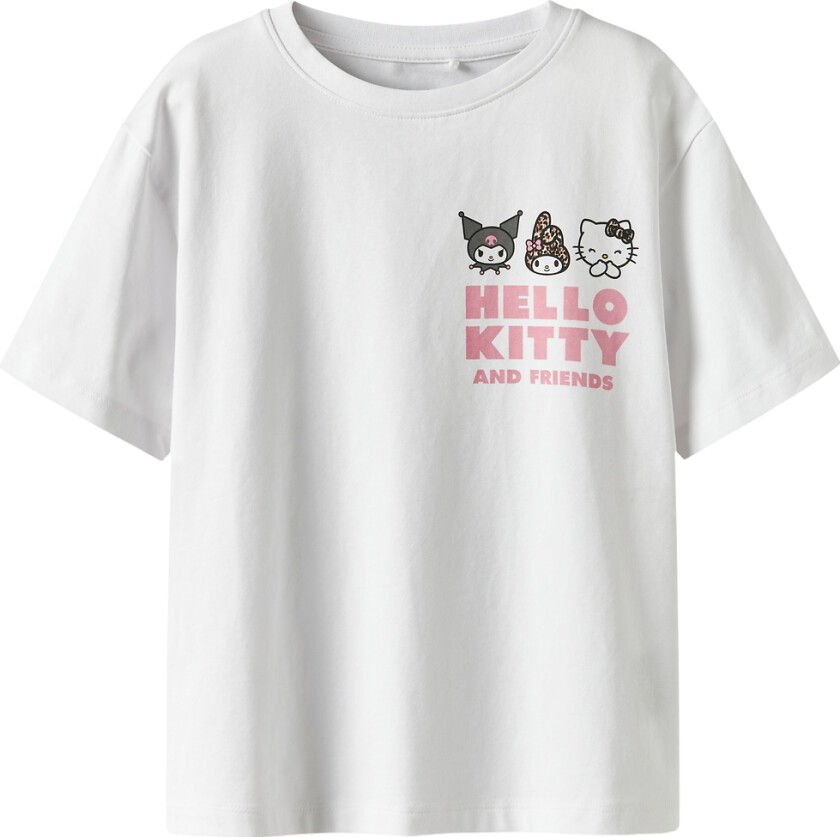 T-skjorte - NkfJixara - Hello Kitty - Bright White - - 7-8 år (122-128) - T-skjorte