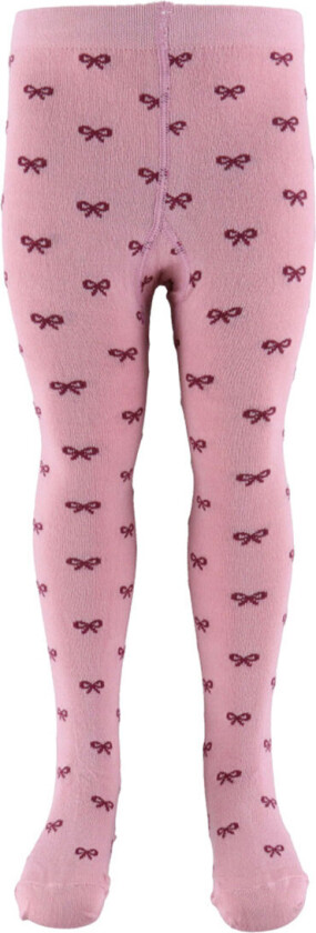 Strømpebukser - Rosa/Bordeaux m. Løkker - - 86/92 - Strømpebukser