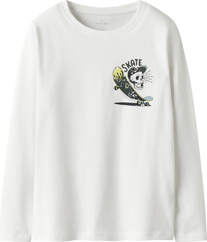 Genser - NkmVux - Bright White/Skate - - 9-10 år (134-140) - Genser