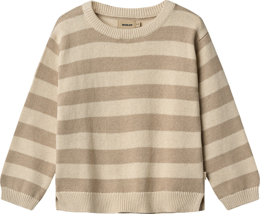 Genser - Strikk - Morgan - Beige Stripe - - 4 år (104) - Genser