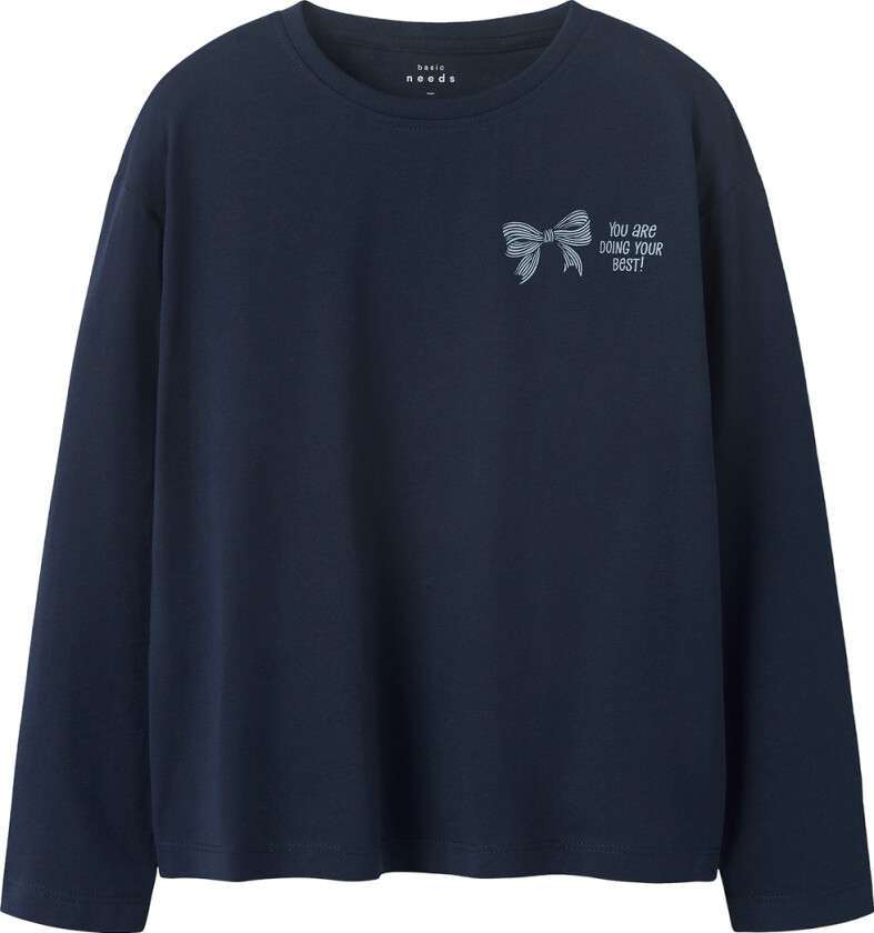 Genser - NkfVeen - Navy Blazer/Bow - - 9-10 år (134-140) - Genser