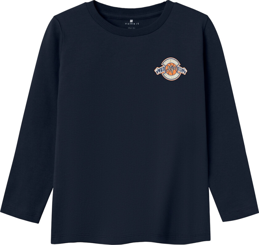 Genser - NmmLamont - Navy Blazer m. Trykk - - 2 år (92) - Genser