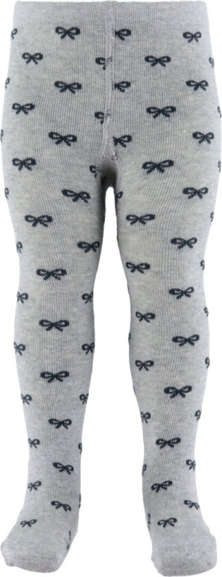 Strømpebukser - Grå Melert/Svart m. Løkker - - 110/116 - Strømpebukser