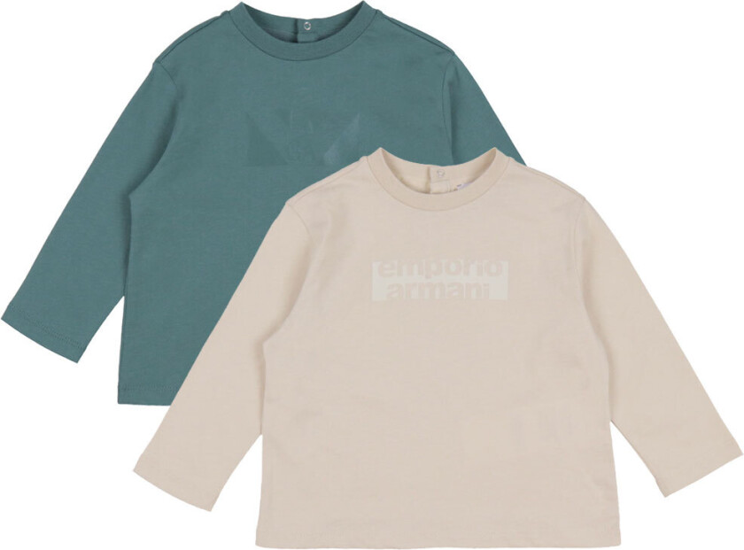 Genser - 2-pack - Fransk Oak/Sølv Furu m. Trykk - - 12 md - Genser