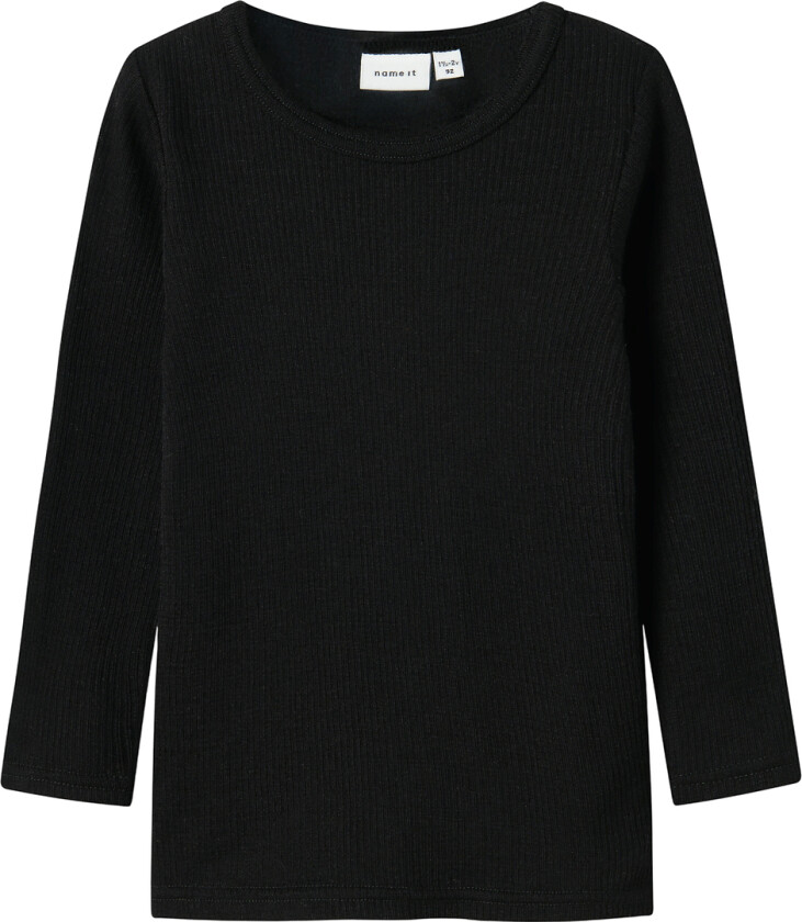 Genser - Ull - Rib - NmnWax - Black - - 3 år (98) - Genser