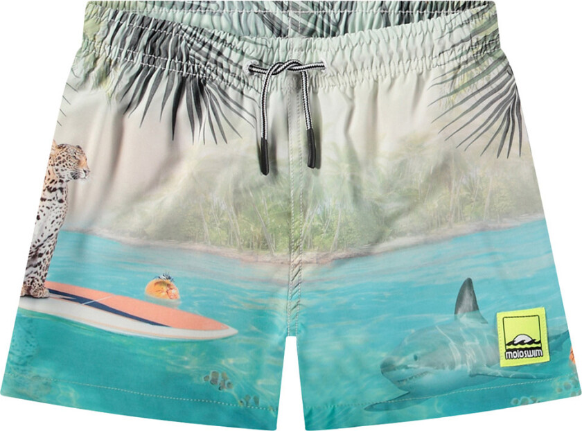 Badeshorts - UV50+ - Niko - Leo På Surf - - 13-14 år (158-164) - Badetøy
