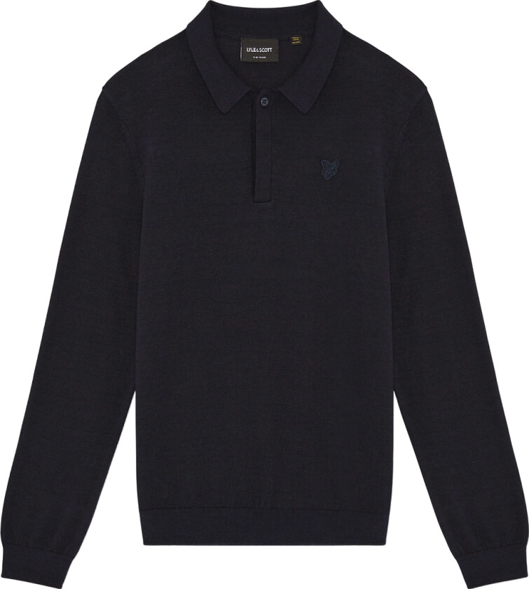 Poloskjorte - Strikk - Dark Navy - - 10-11 år (140-146) - Genser