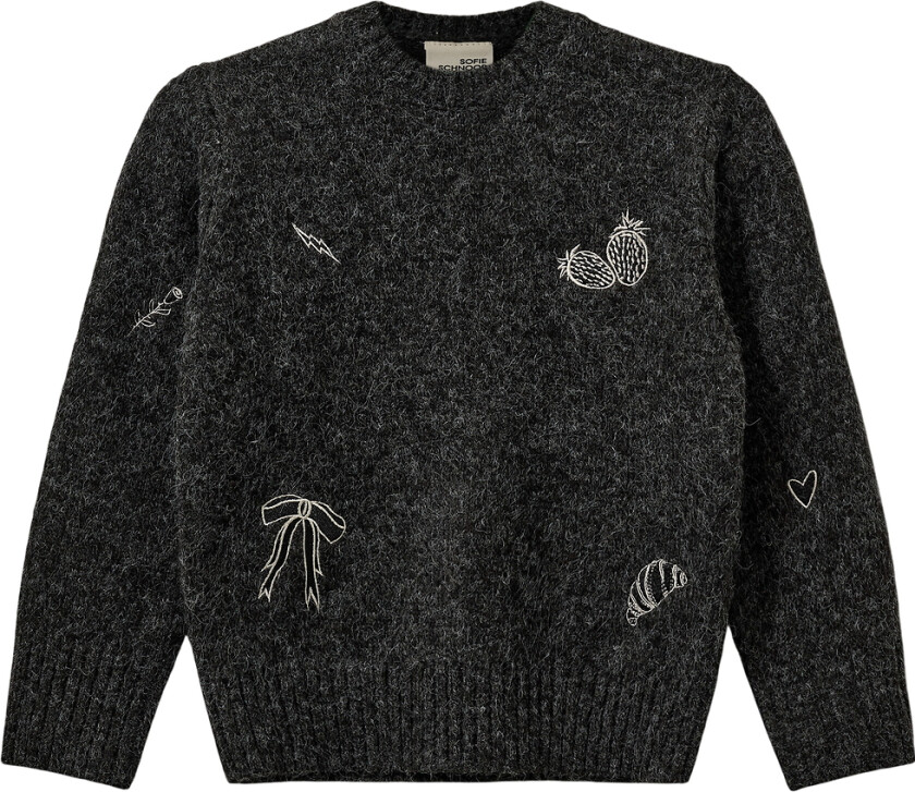 Genser - Strikk - Minniksk - Svart - - 8 år (128) - Genser