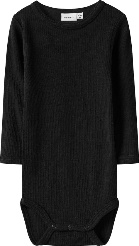 Body I/e - Ull - Nr. - Rib - NbnWax - Black - - 74 - Langermet Body