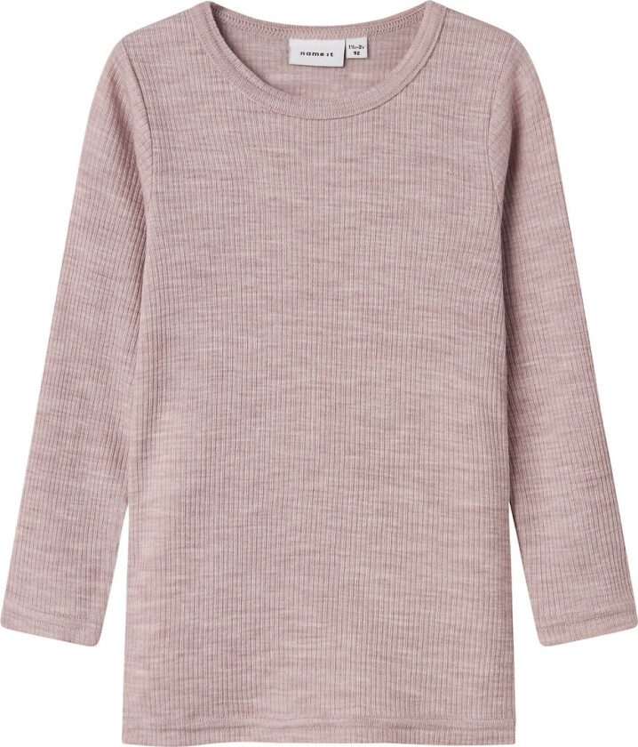 Genser - Ull - Rib - Noos - NmnWax - Shadow Grå - - 7-8 år (122-128) - Genser