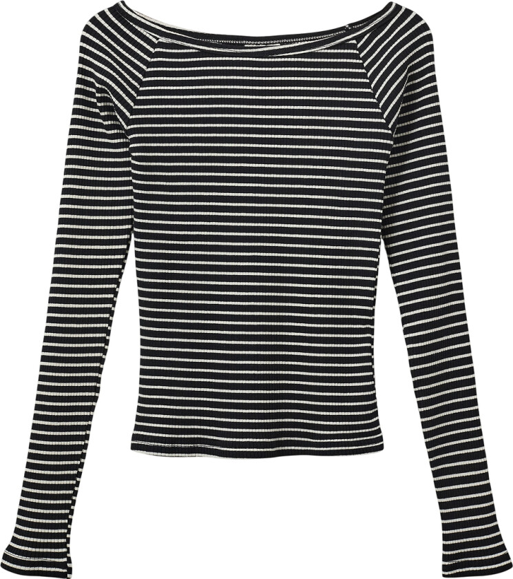 Genser - Rib - Soma - Black Striped - - 12 år (152) - Genser