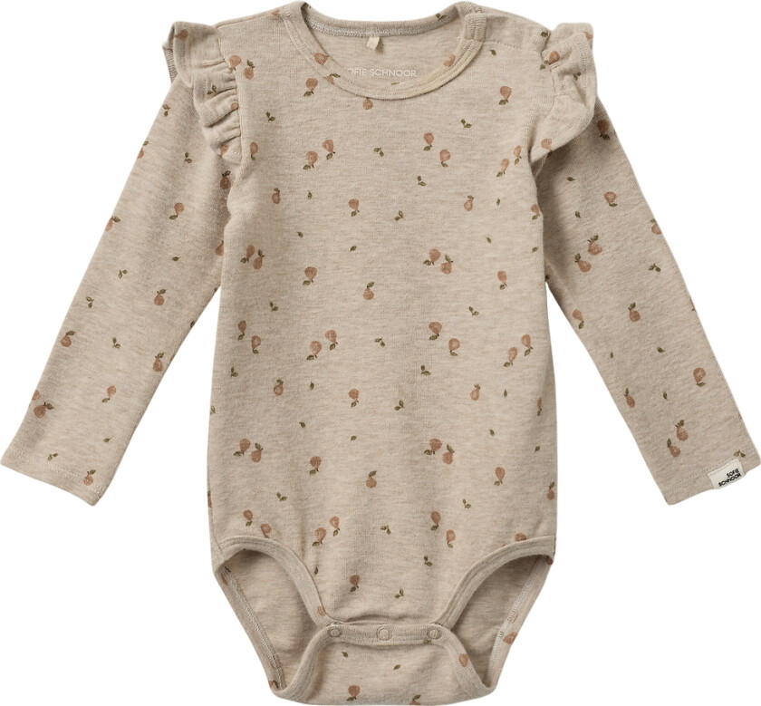 Body I/e - Dicte - Beige Melange - - 3 år (98) - Langermet Body