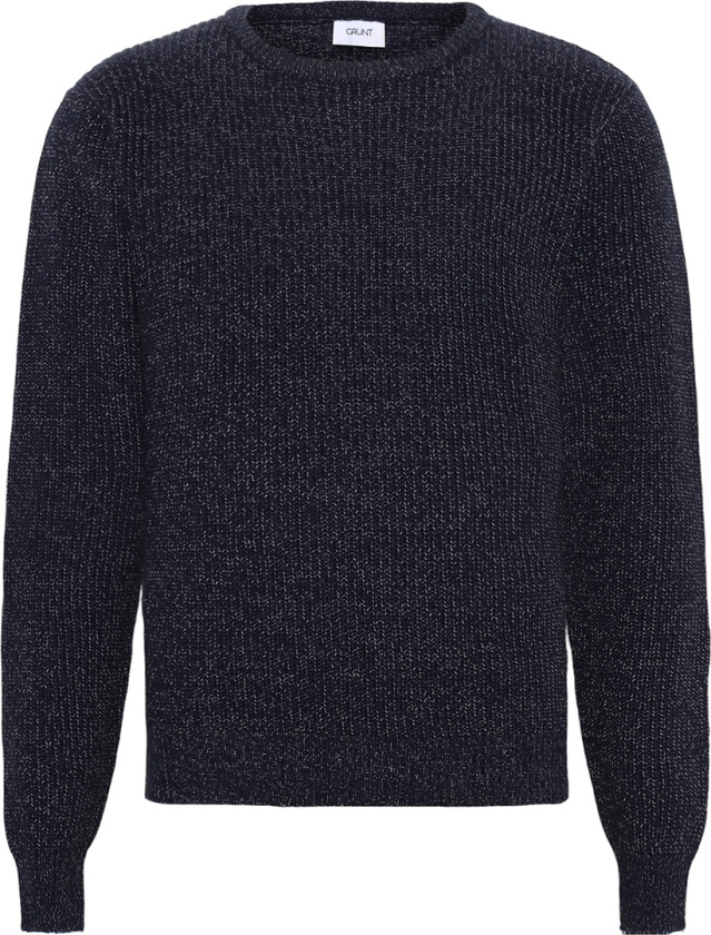 Genser - Strikk - Grønntone - Navy Melert - - 12 år (152) - Genser