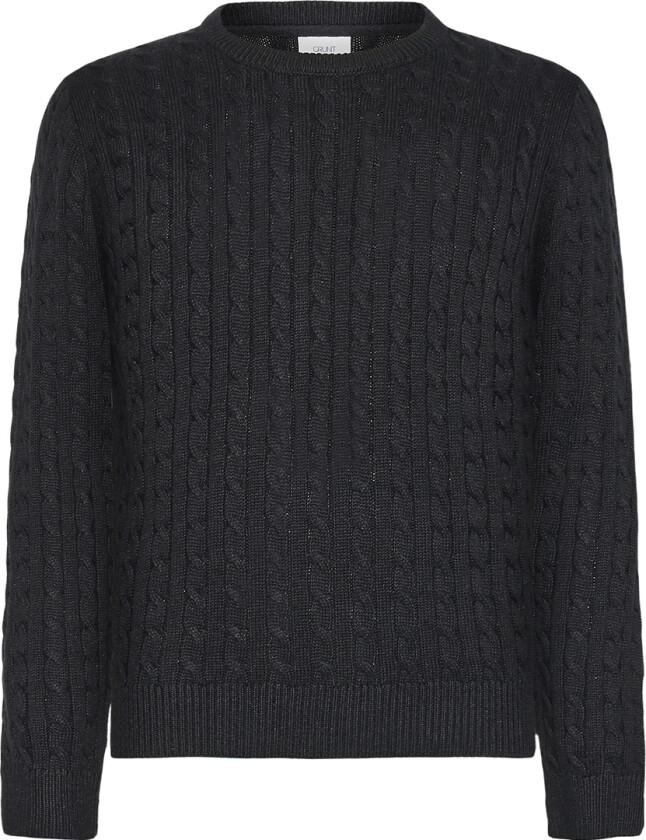 Genser - Strikk - GrTue - Black Melange - - 10 år (140) - Genser