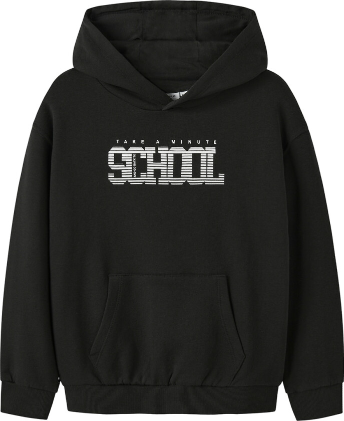 Hettegenser - NkmLucas - Svart - - 6 år (116) - Hettegenser