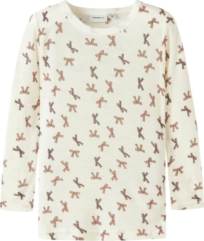 Genser - Ull - NmfWang - Snow White/Buer - - 3 år (98) - Genser