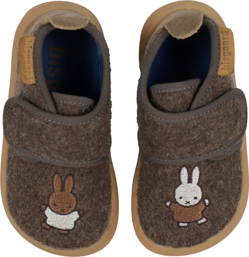 X Miffy Tøfler - Ull - Barfot - Dark Brown - - 27 - Tøfler