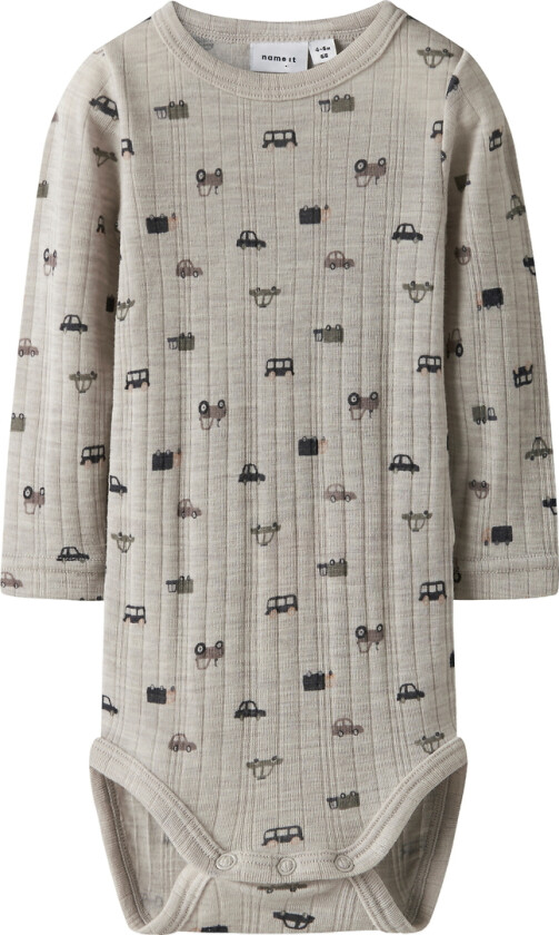 Bilde av Body I/e - Ull - Rib - Noos - NbmWang - Nacreous Cloud/S - - 68 - Langermet Body