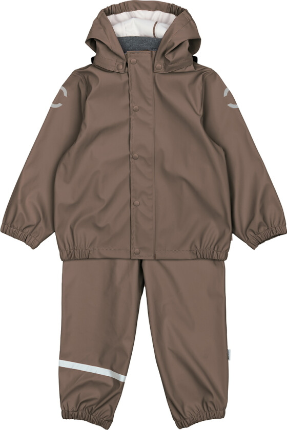 Regntøy m. Seler - PU - Chocolate Chip - - 5 år (110) - Regntøy
