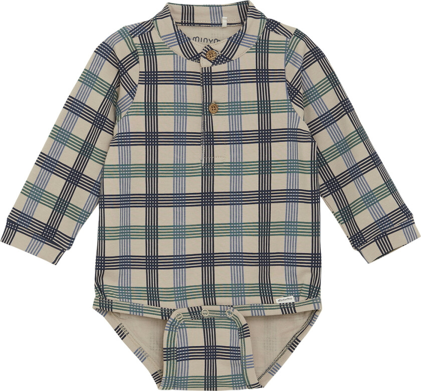 Body I/e - AOP - Oxford Tan - - 2 år (92) - Langermet Body