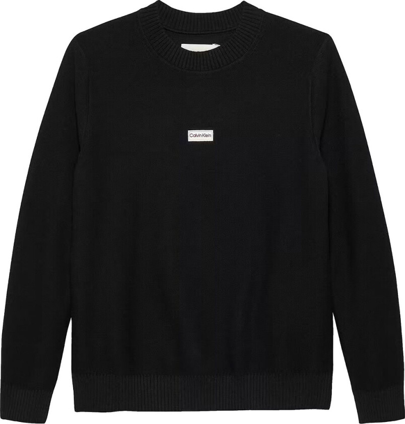 Genser - Strikk - Logo Etikett - Sjekk Black - - 12 år (152) - Genser