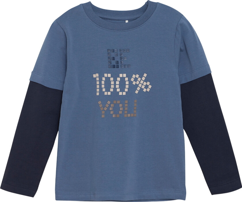 Genser - China Blue m. Trykk - - 4 år (104) - Genser