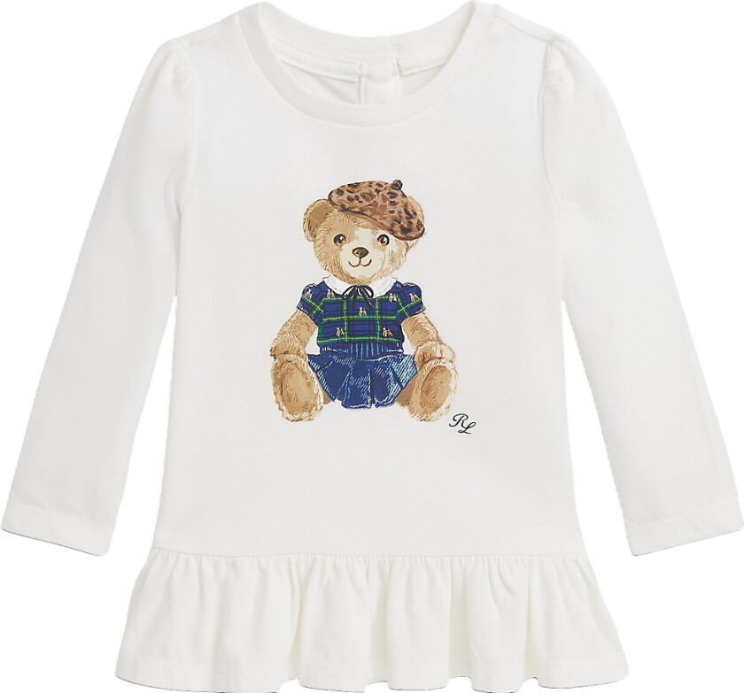 Genser - Hvit m. Kosedyr - - 68 - Genser