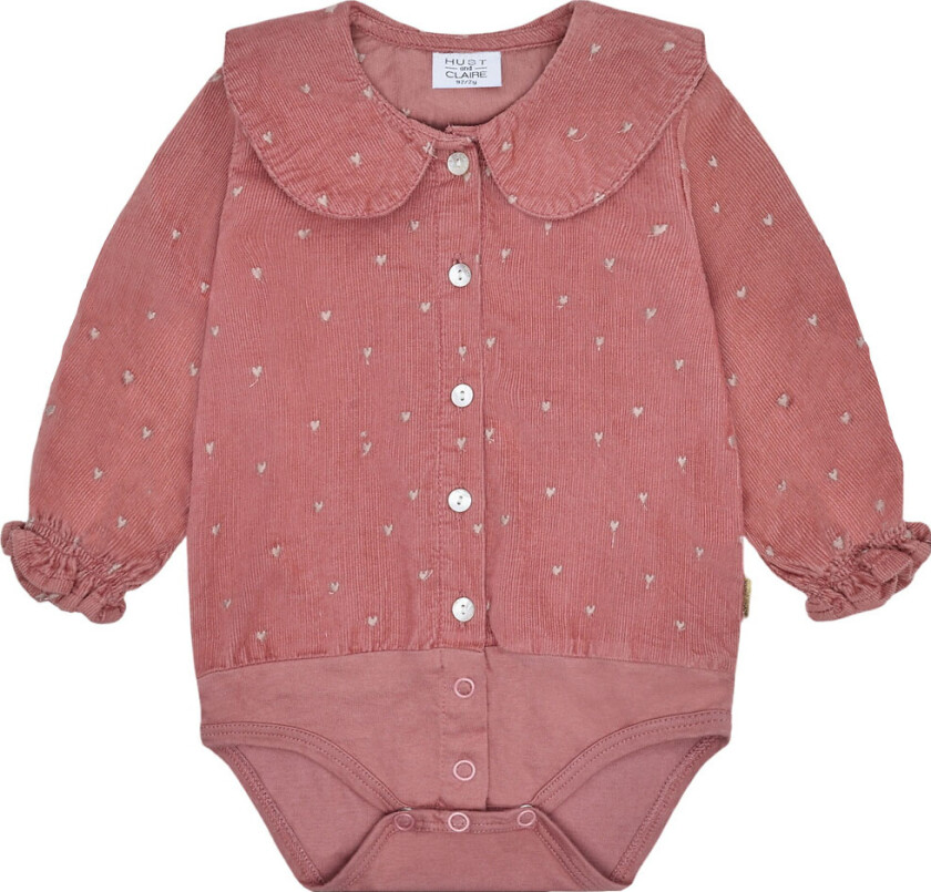 Body I/e - Fløyel - HCBea - Dry Rose - - 1 år (80) - Langermet Body