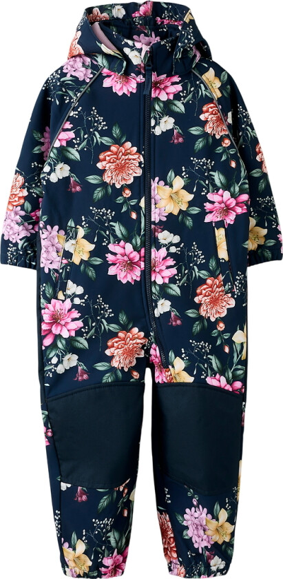 Softshell Dress m. Fleece - Nei - NmfAlfa - Dark Safir - - 1 år (80) - Softshell