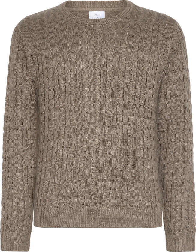 Genser - Strikk - GrTue - Nature Melange - - 16 år (176) - Genser