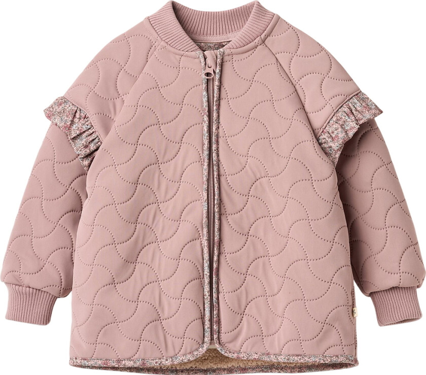 Termojakke m. Fleece - Ellas - Varme Rose m. Blomster - - 1½ år (86) - Termoklær