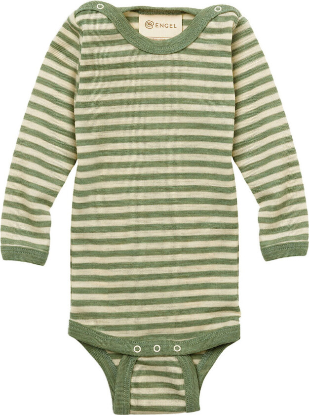 Body I/e - Ull - Sage Green Melert/Natural - - 62/68 - Langermet Body