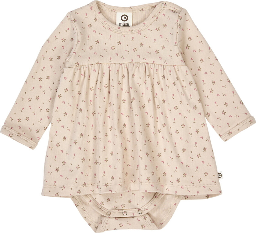 Kjolebody I/e - Aster - Oak/Nostalgi Rose/Beige - - 1½ år (86) - Langermet Body
