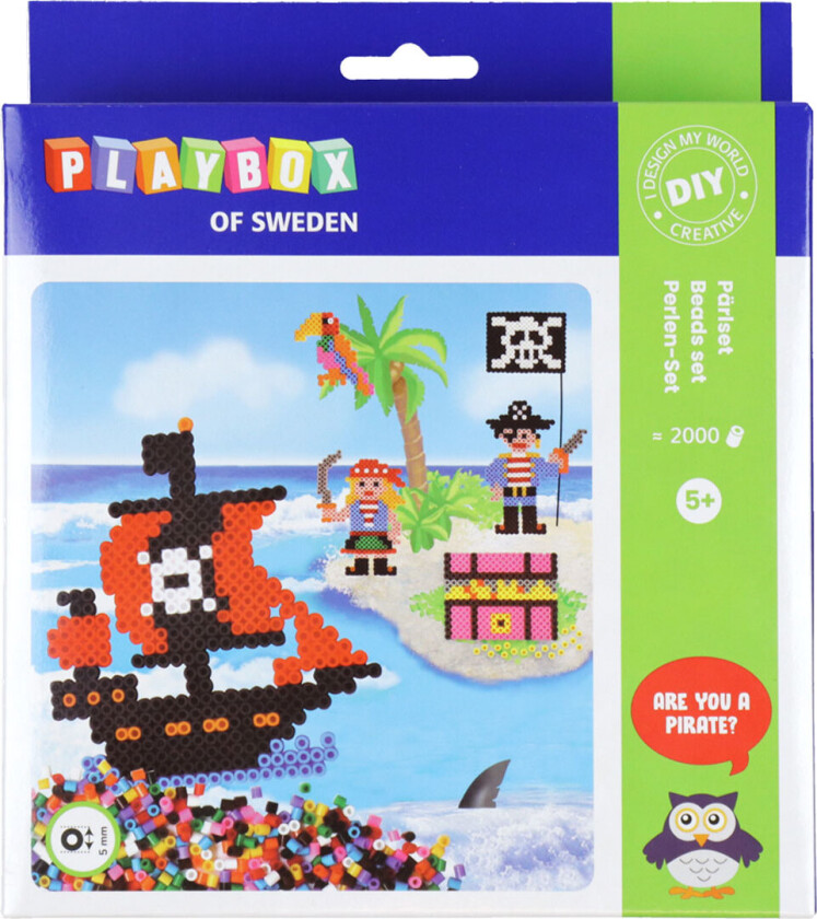Perlesett - 2000 stk. - Pirater - - OneSize - Perler