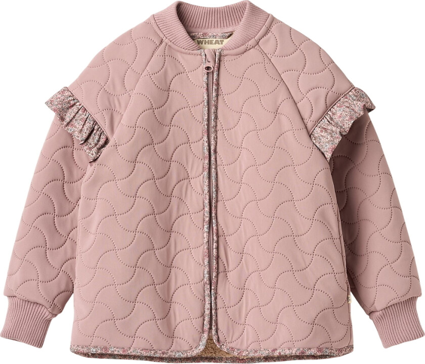 Termojakke m. Fleece - Ellas - Varme Rose m. Blomster - - 3 år (98) - Termoklær