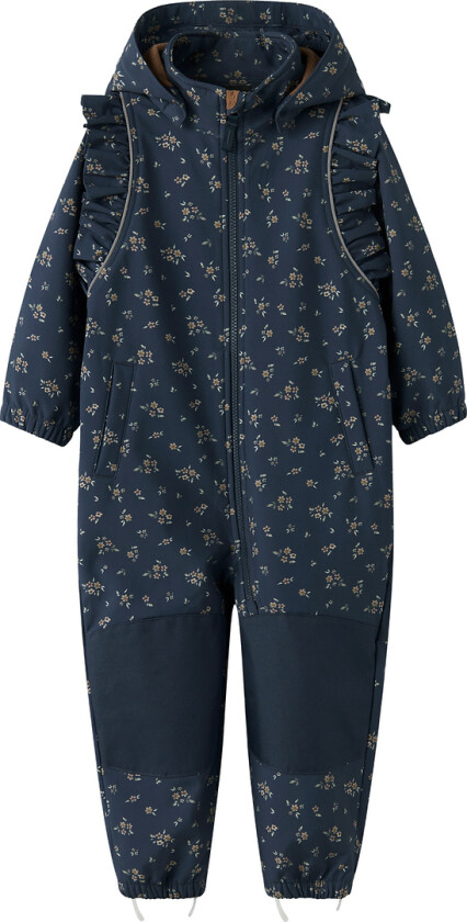 Softshell Dress m. Fleece - NmfAlfa08 - Spellbound/Bougu - - 2 år (92) - Softshell