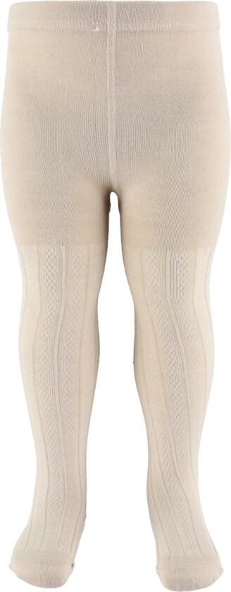 Strømpebukser - Ull - Karla - Offwhite m. Mønster - - 5-6 år (110-116) - Strømpebukser