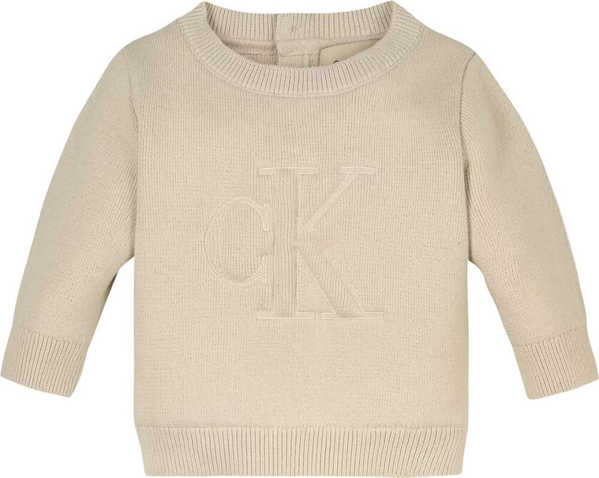 Genser - Strikk - Monogram - Hvitkappegrå - - 62 - Genser